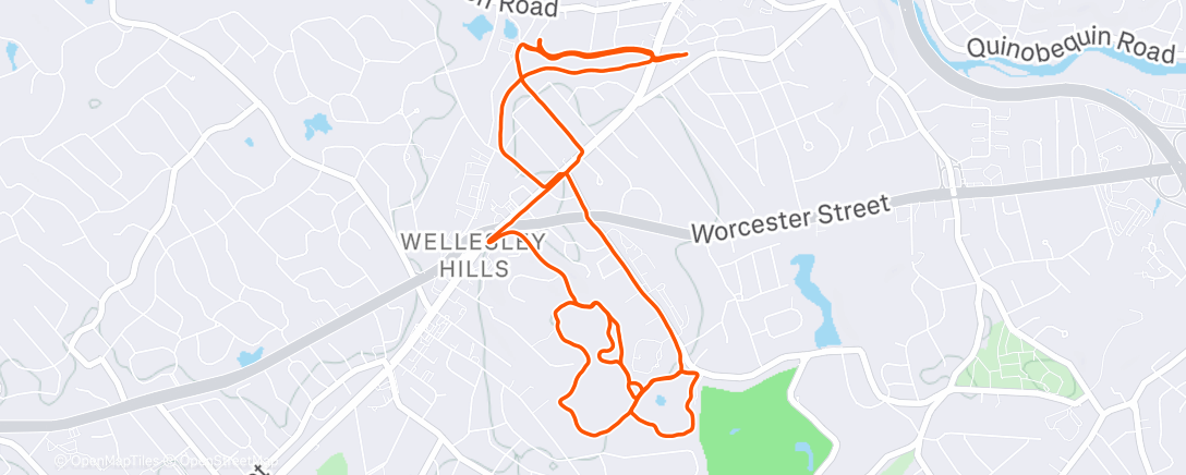 Map of the activity, Snow run with John