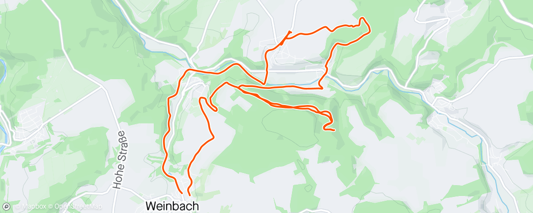 Map of the activity, Weinbach Rundfahrt