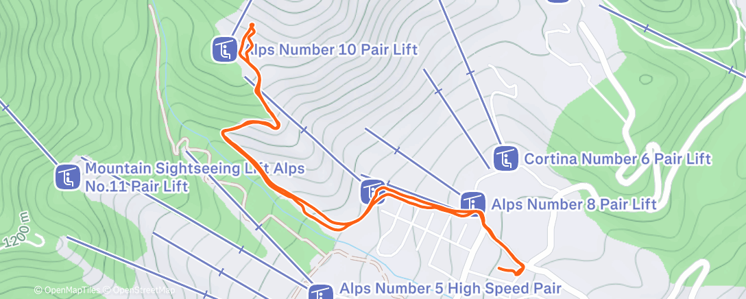 Mappa dell'attività Morning Backcountry Ski