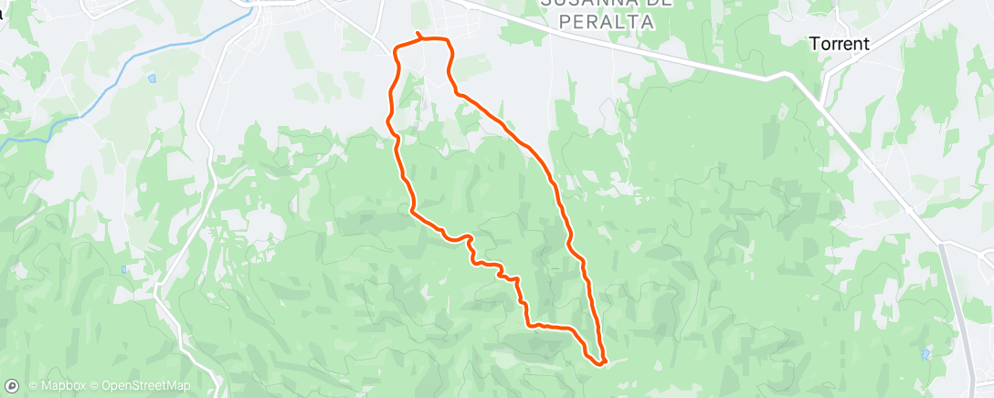 Map of the activity, Carrera de mañana