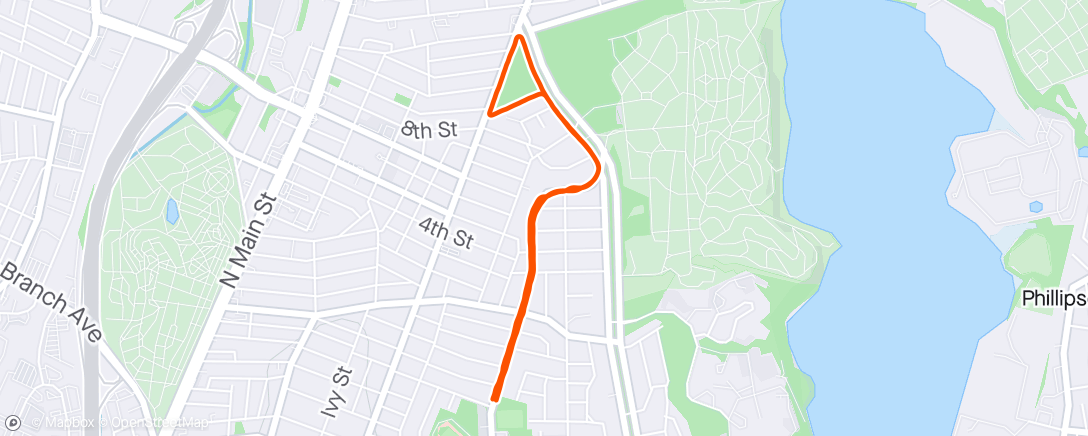 Map of the activity, Morning Run