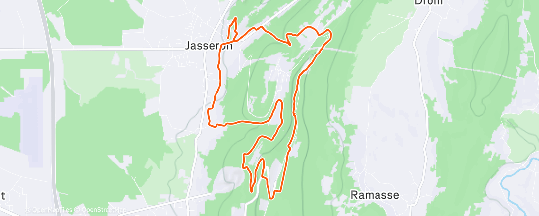 Map of the activity, Trail