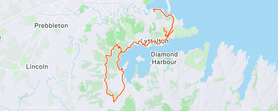 Mapa de la actividad (Cycling)