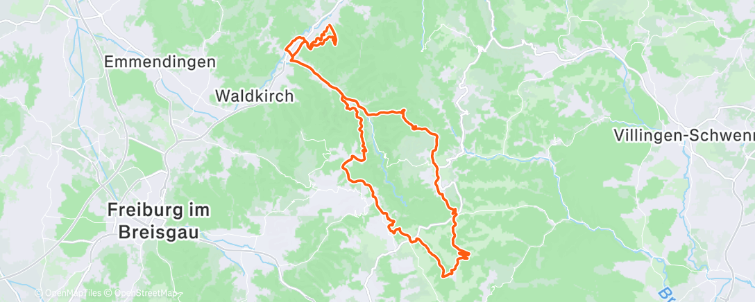 Map of the activity, Im Wald