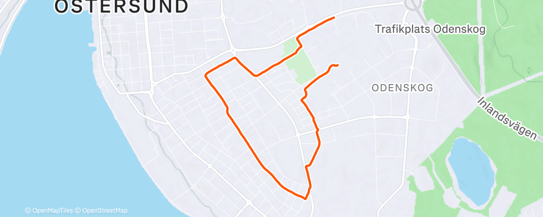 Карта физической активности (Afternoon Run)