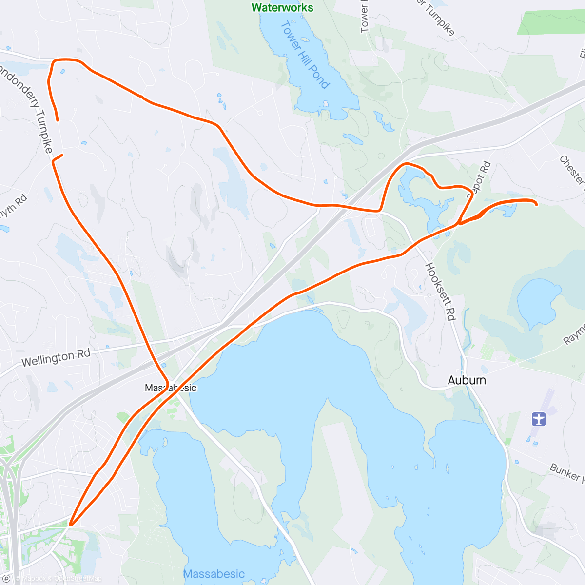 Map of the activity, Gravel with Jill