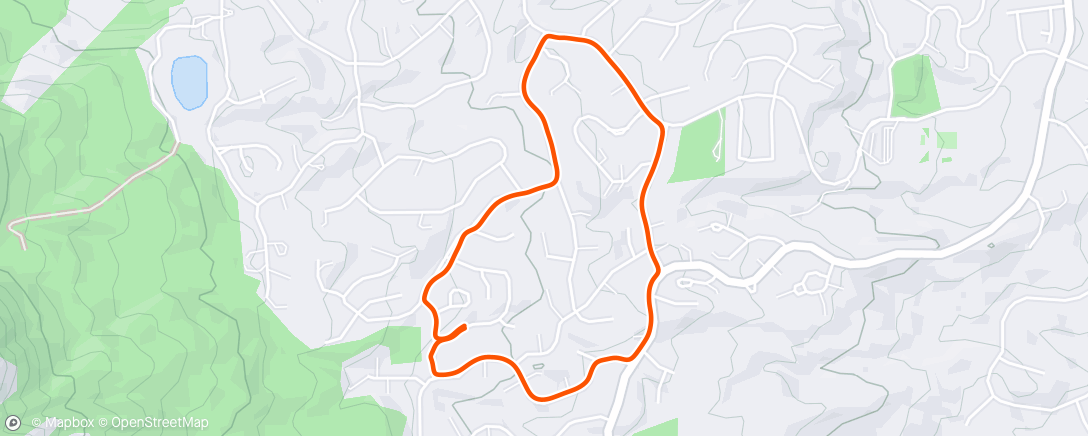 Map of the activity, Afternoon Walk