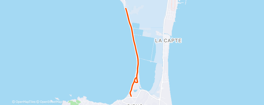 Map of the activity, En famille, et petit bain pour finir