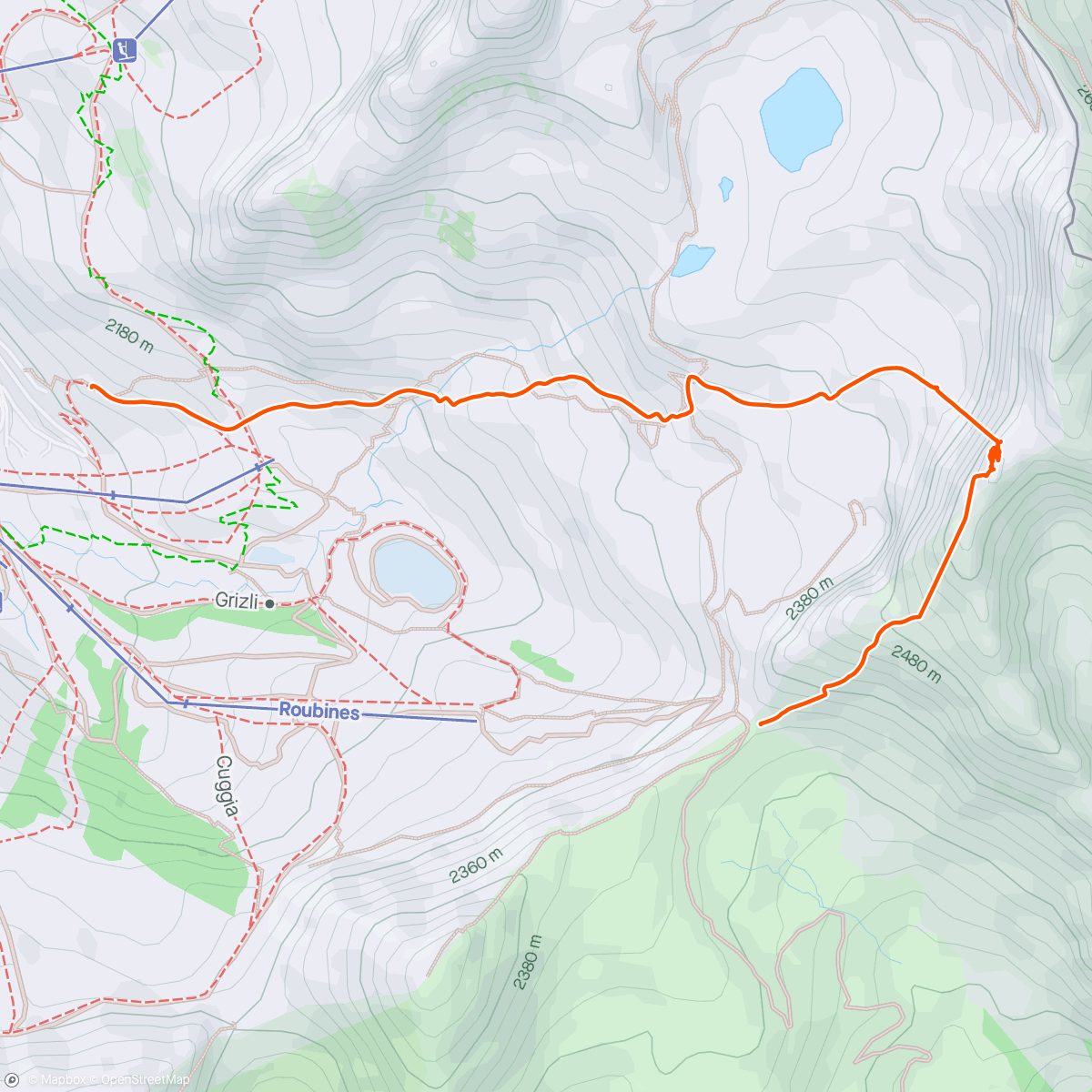 Map of the activity, Mountaineering - Couloir nord tête de Costasse