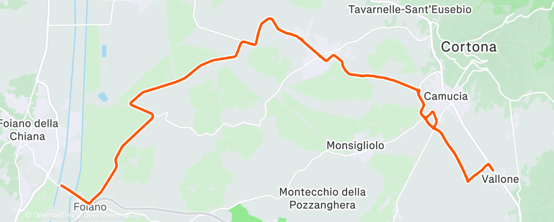 Карта физической активности (Pedalata mattutina)