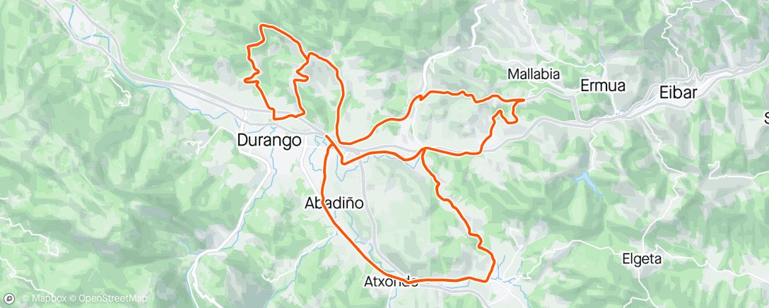 Map of the activity, Durango 💃🏻