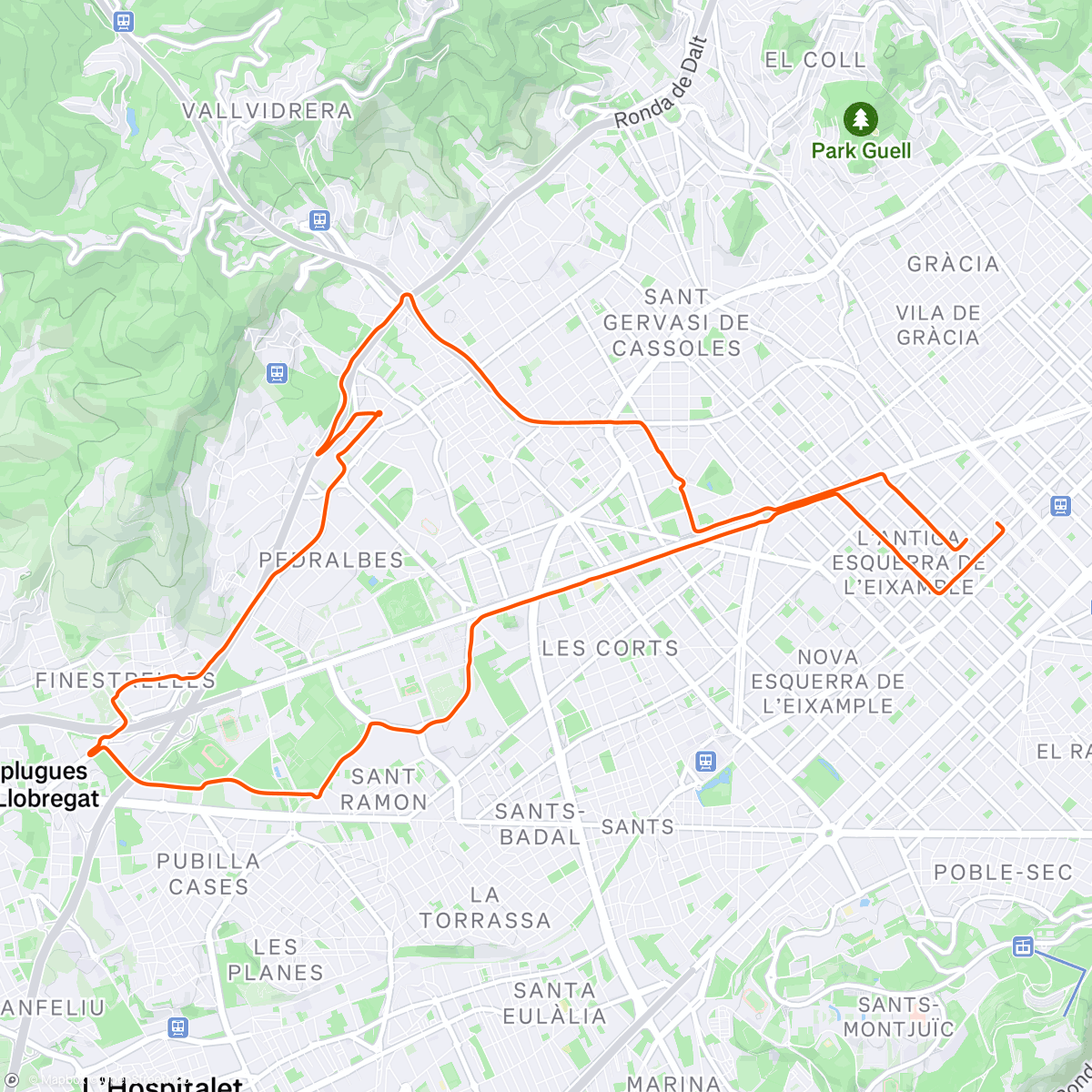 Map of the activity, 🇪🇸 Rain 🤿🔁