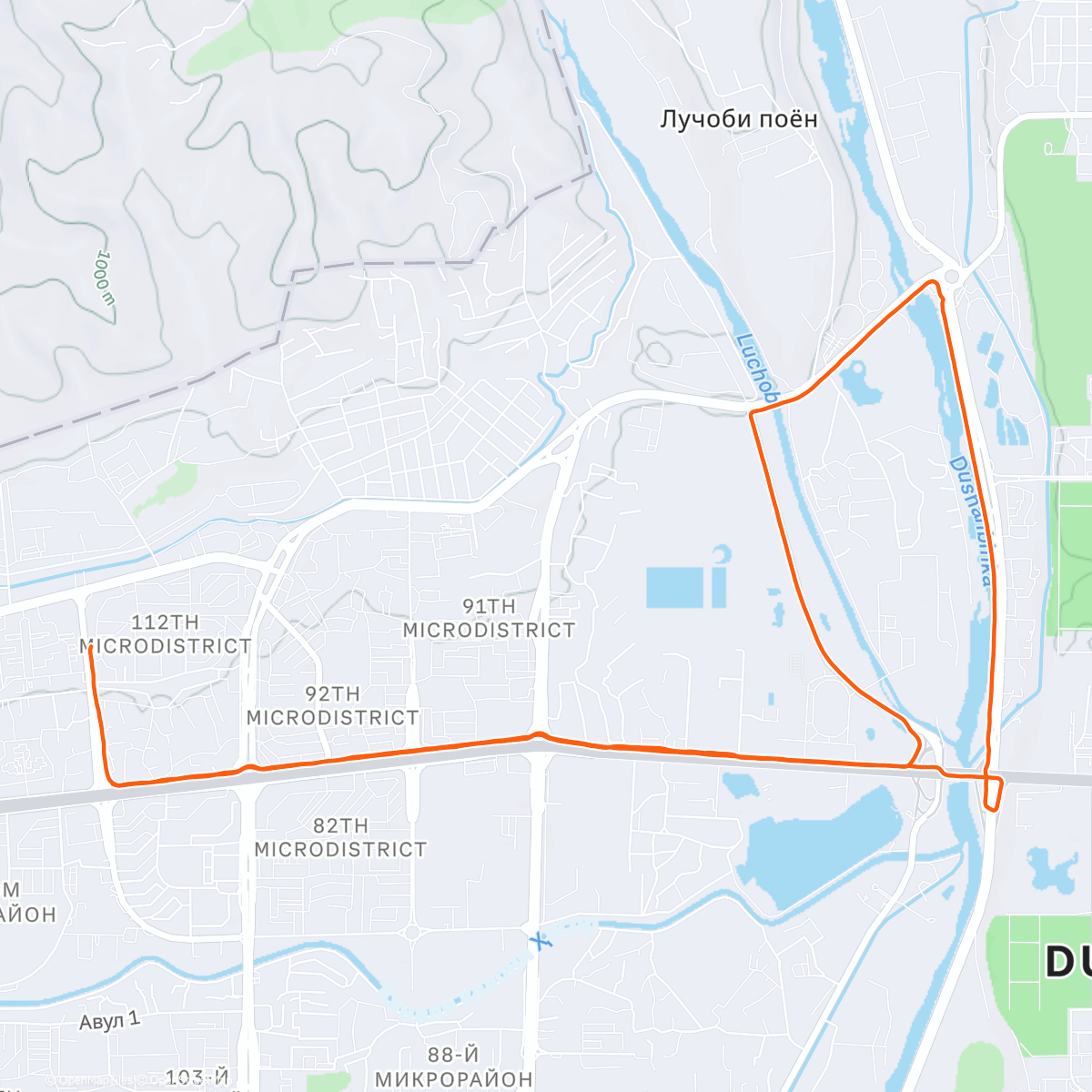 Map of the activity, 13K - Wed 14.01.2026