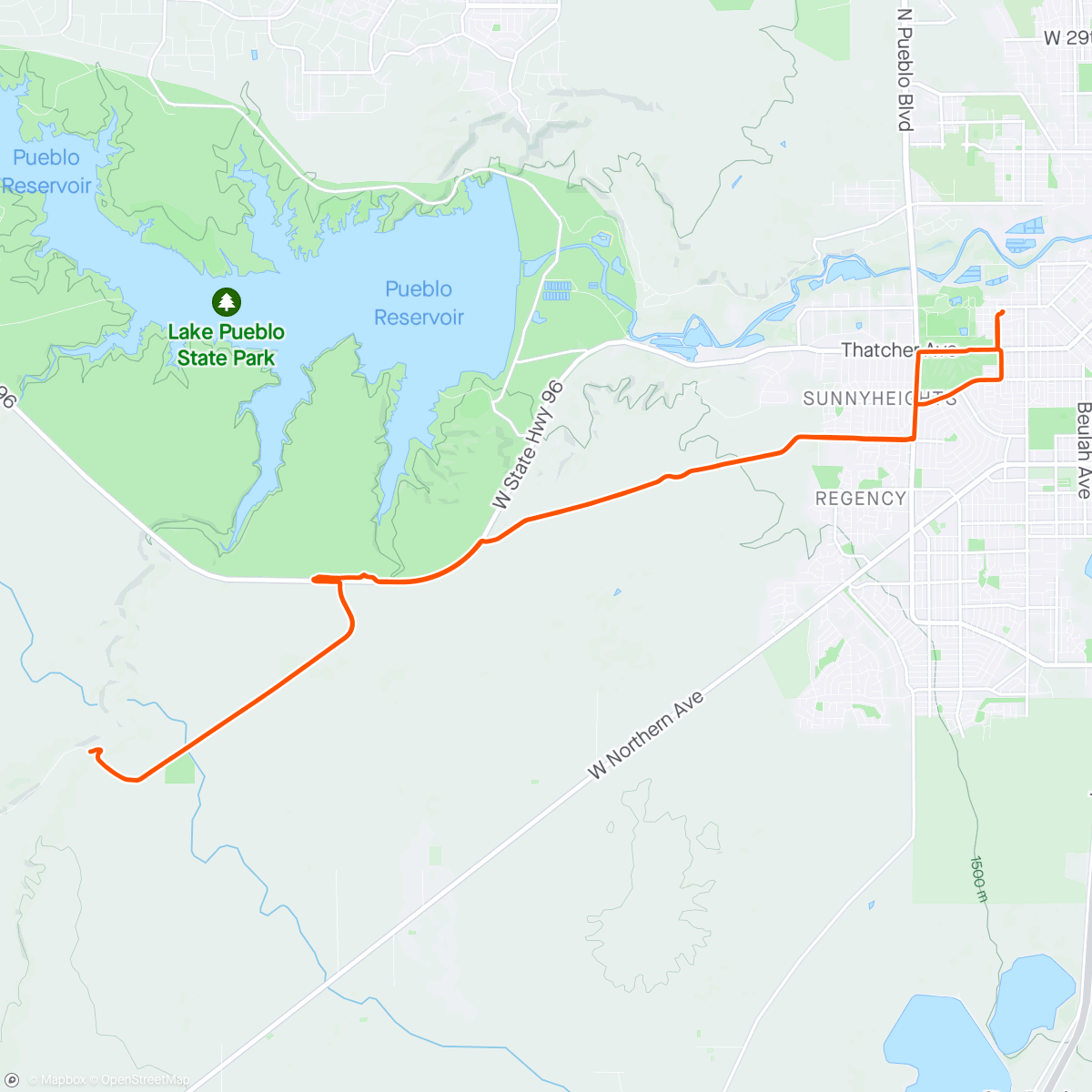 Map of the activity, Red Creek Rally