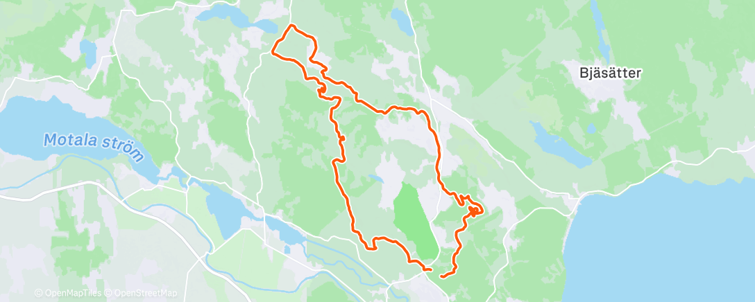 Map of the activity, Distanslöpning med brorsan