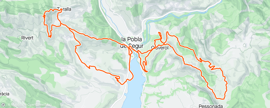 アクティビティ「GeoBike Pobla de Segur Enduro Extrem」の地図