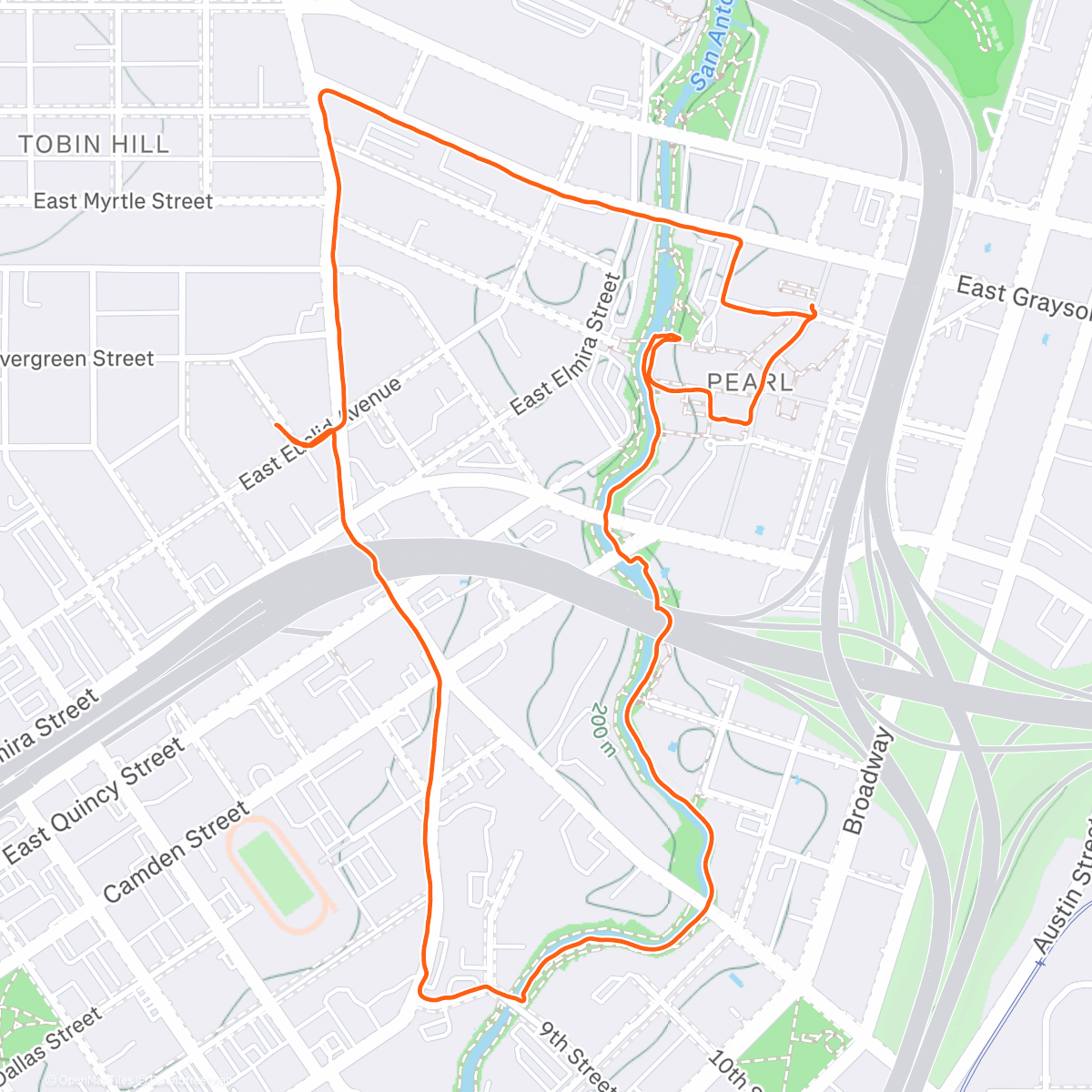 Map of the activity, Christmas Date Walk