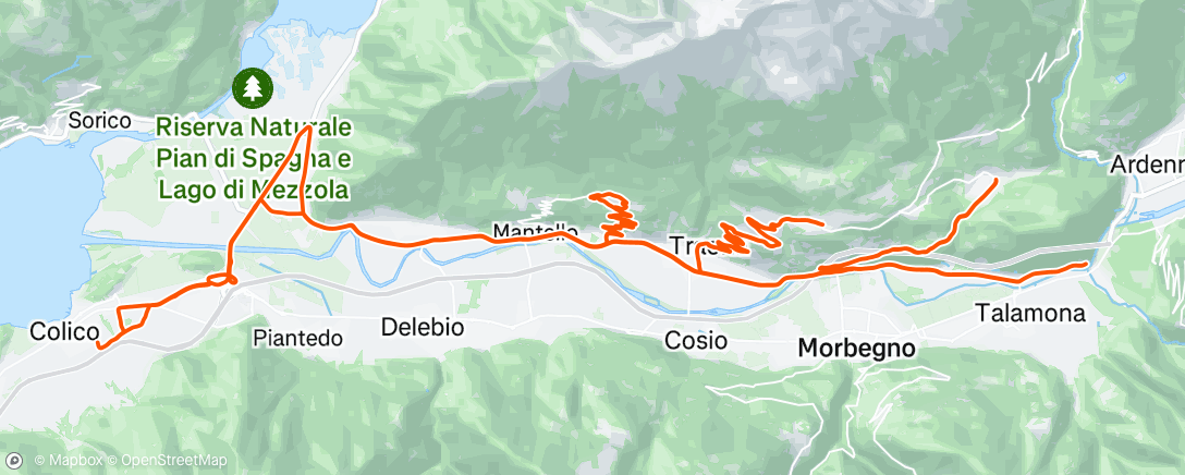 Map of the activity, 3h Up&Down