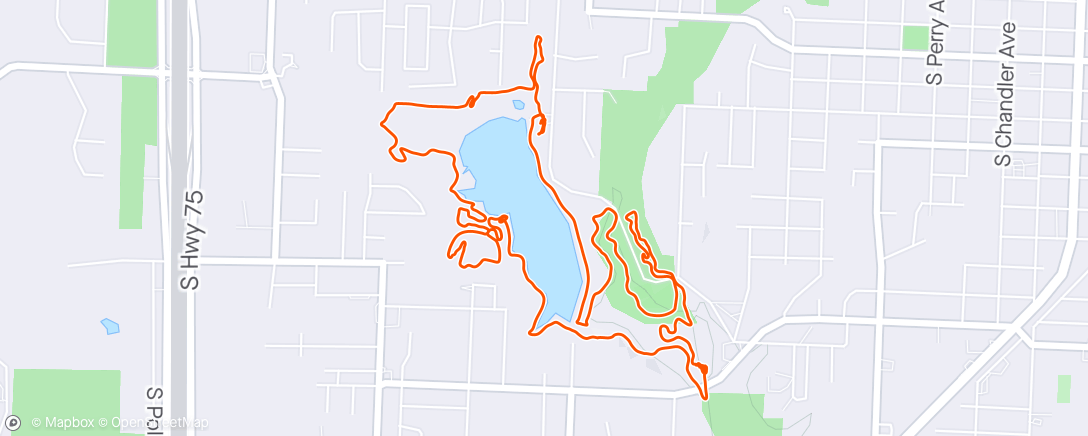 Map of the activity, MTB w Carlos Paul and Todd