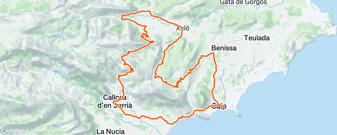 Map of the activity, Morning Ride