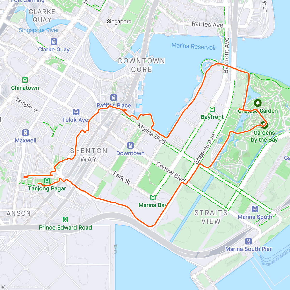 Map of the activity, Sightseeing Singapore 🇸🇬