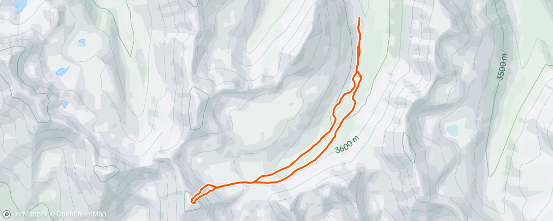 Map of the activity, Morning Backcountry Ski