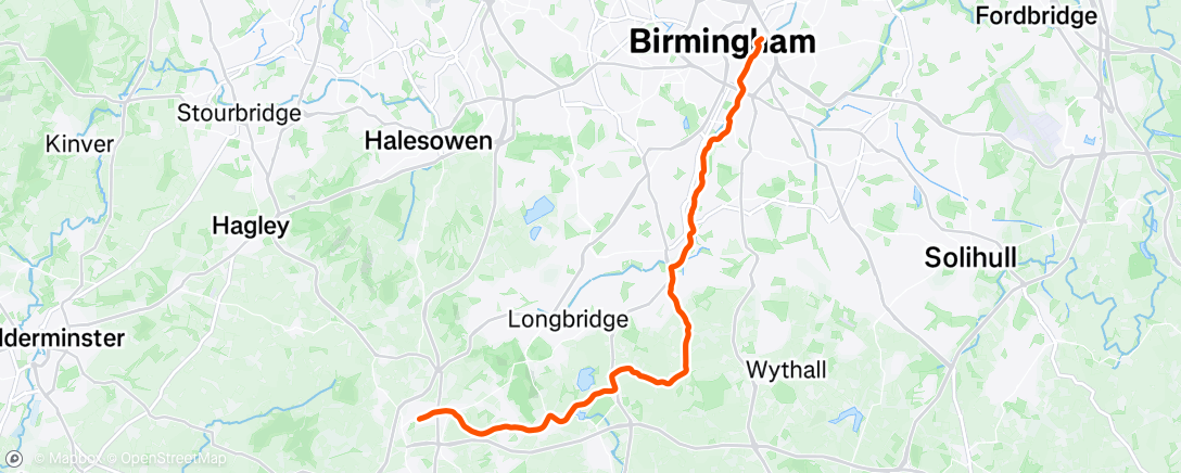 Map of the activity, Morning Ride