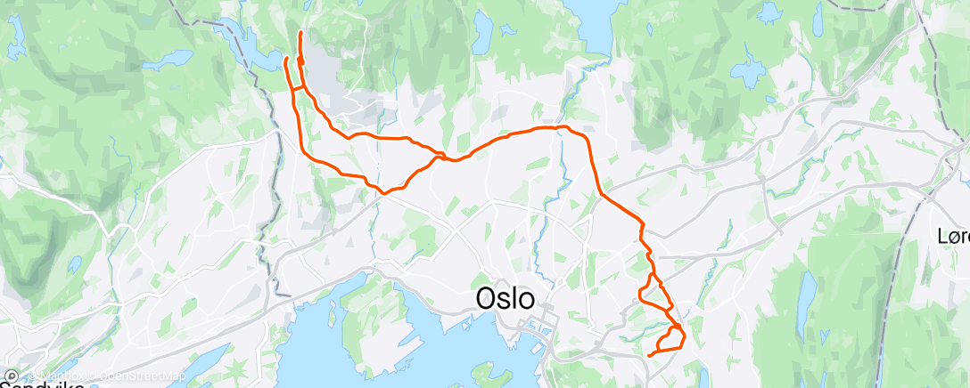 Map of the activity, Olaf Bulls vei 6x