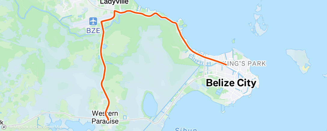 Map of the activity, Morning Ride