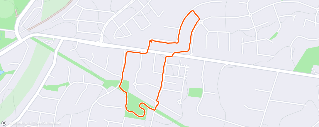 Map of the activity, ☁️ Afternoon Walk with the dog 🐶