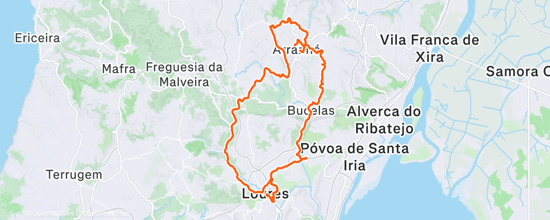 Map of the activity, Morning Ride