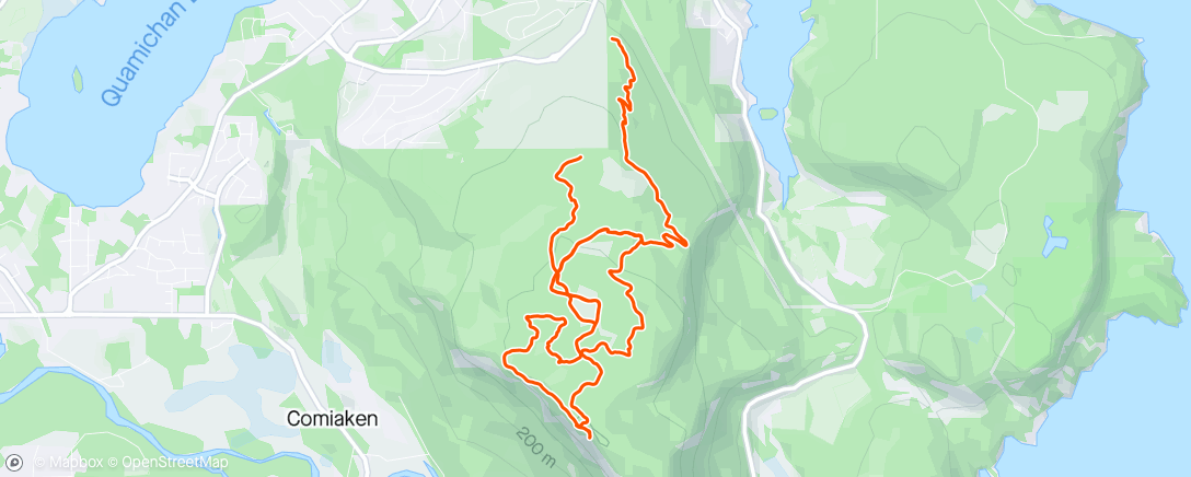 Map of the activity, Tzou ride