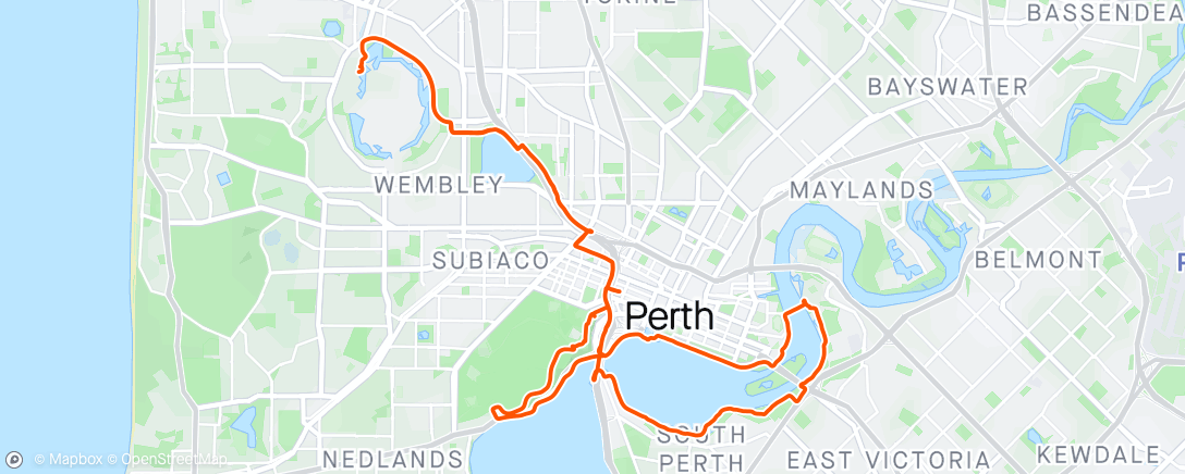 Map of the activity, Morning Ride