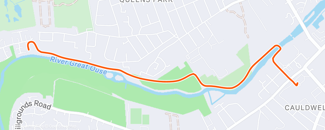 Map of the activity, Afternoon Ride