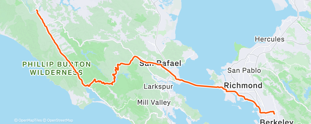 Map of the activity, One way to a weekend in Pt Reyes w/G$