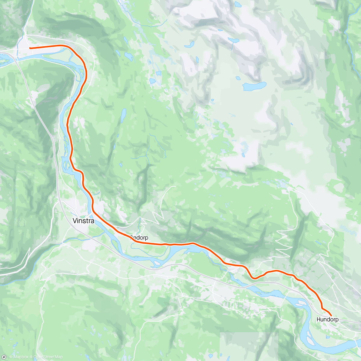 Map of the activity, Kvam t/r