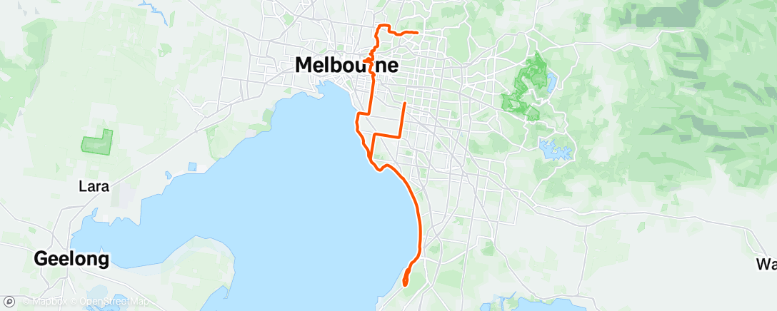 Map of the activity, Morning Ride