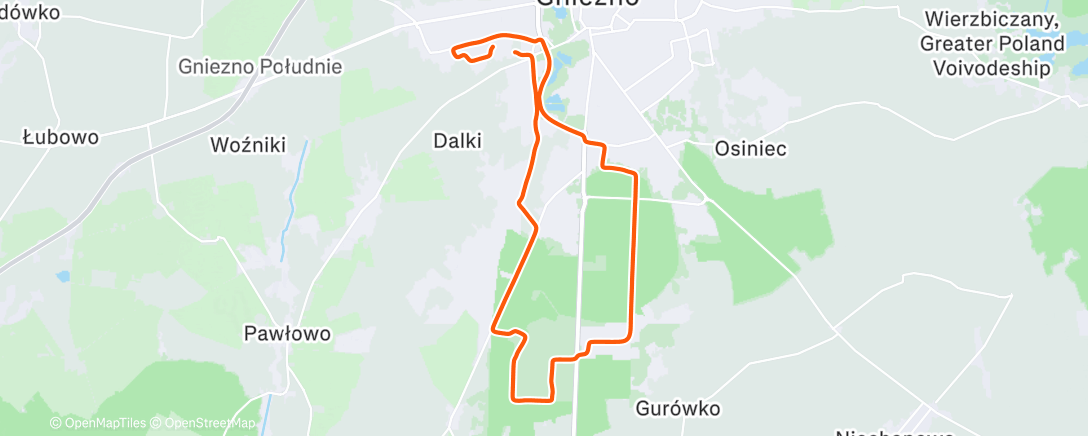 Map of the activity, Afternoon Gravel Ride