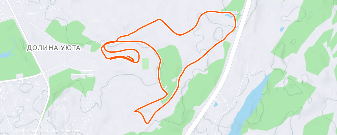 Map of the activity, Afternoon Nordic Ski