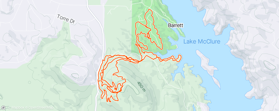 Map of the activity, Ride with the birthday boy.