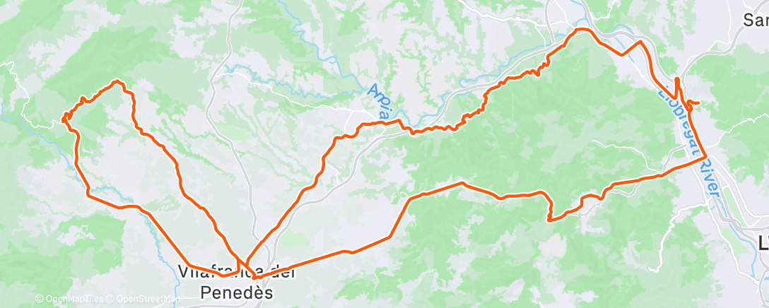 Mapa de la actividad, Morning Ride