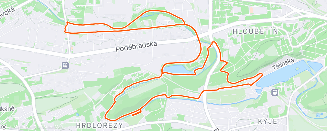 Map of the activity, Homeground Fartlek