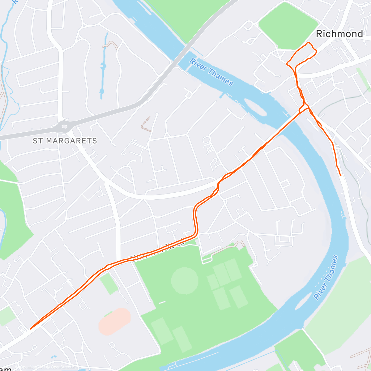 Map of the activity, Week 1 progression