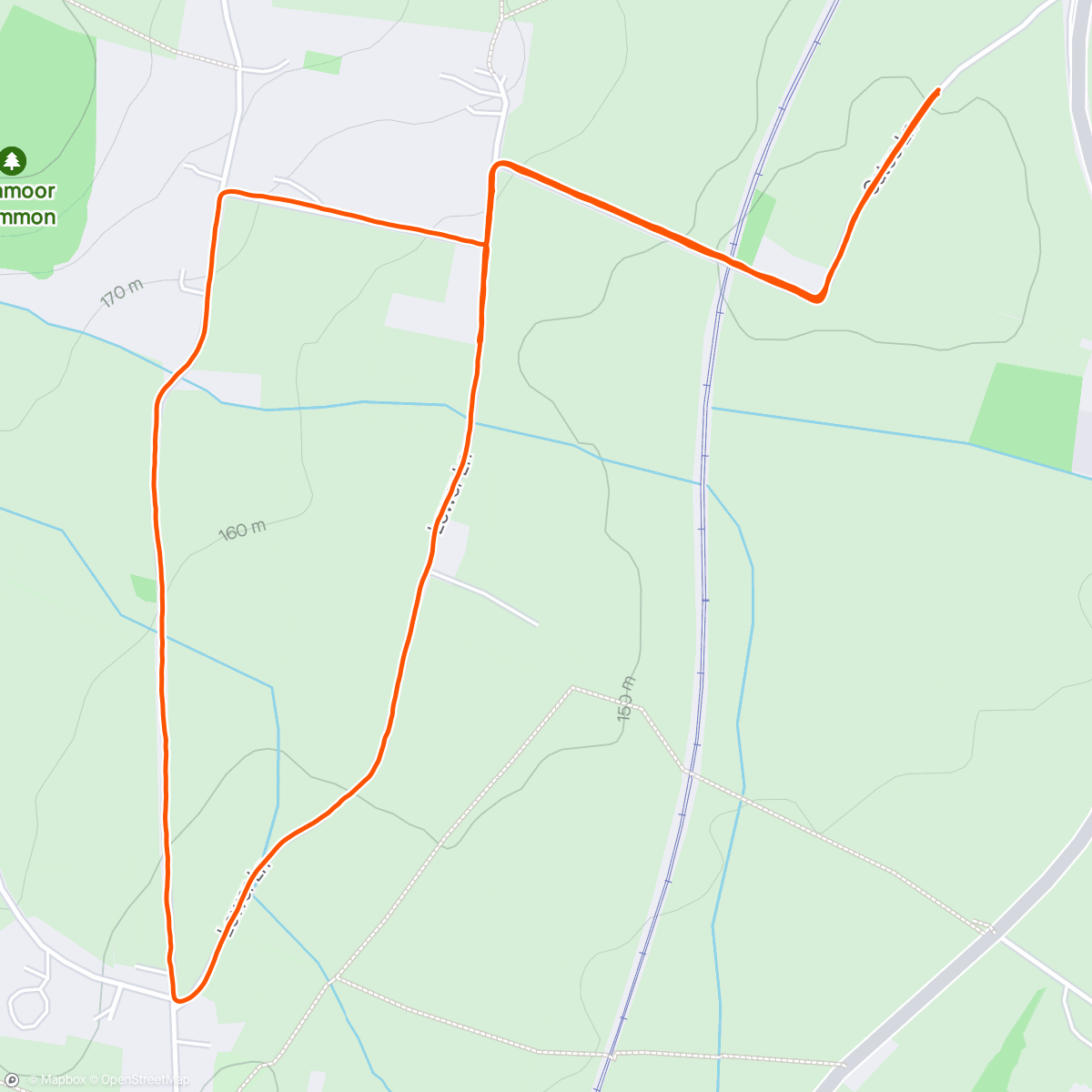 Map of the activity, After an enforced stop to proceedings took a nice sunny walk through some Shropshire countryside 😊