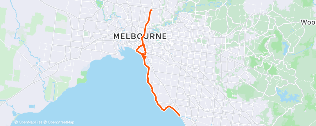 Карта физической активности (Morning Ride)