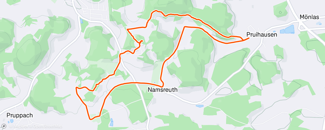 Map of the activity, Wanderung am Nachmittag