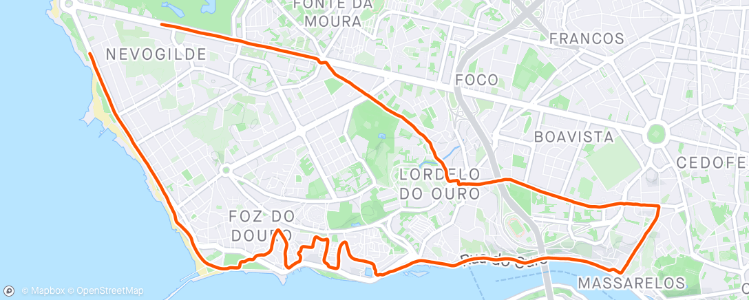 Карта физической активности (Porto)
