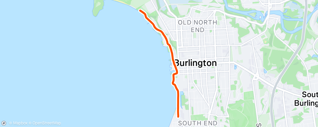 Map of the activity, Afternoon Run