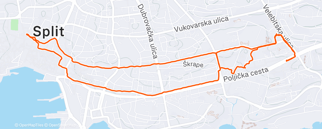 Map of the activity, Lunch Walk