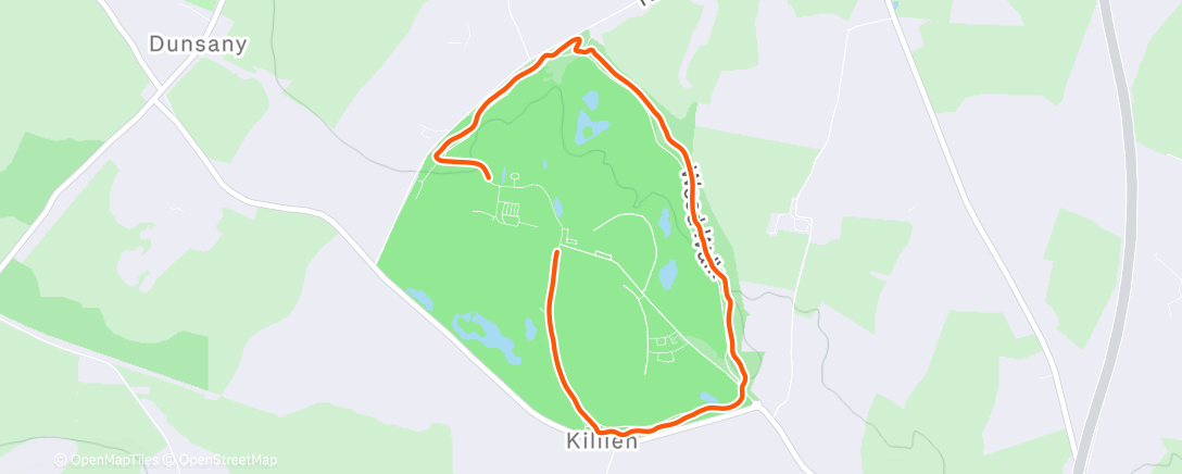 Map of the activity, Afternoon Walk